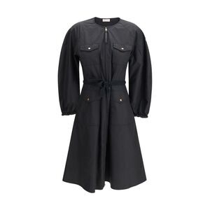 Moncler Black Cotton Casual Women's Dress